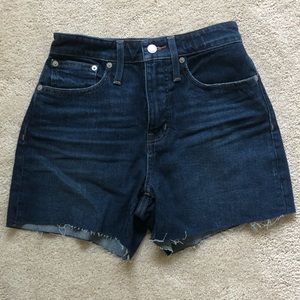 Madewell high-rise denim shorts